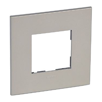 Рамка 2 модуля - Arteor - Pearl Aluminum