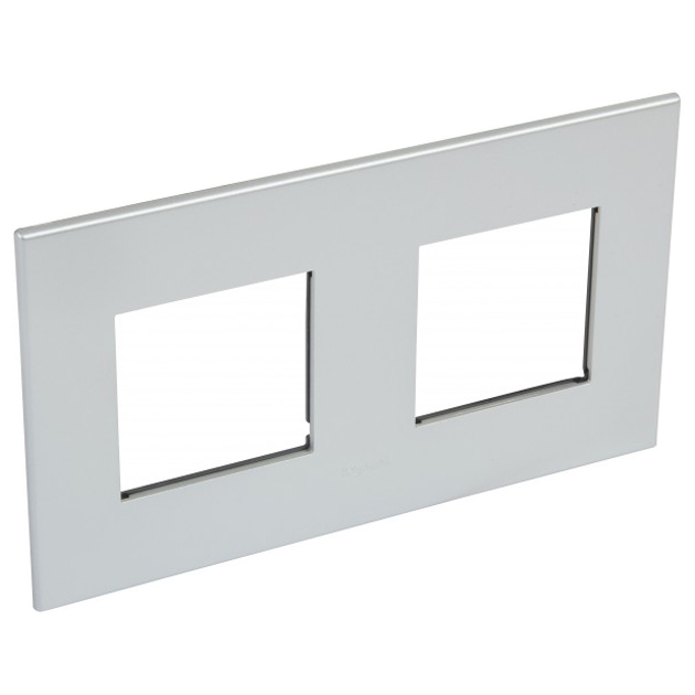 Рамка 2x2 модуля - Arteor - Soft Aluminum