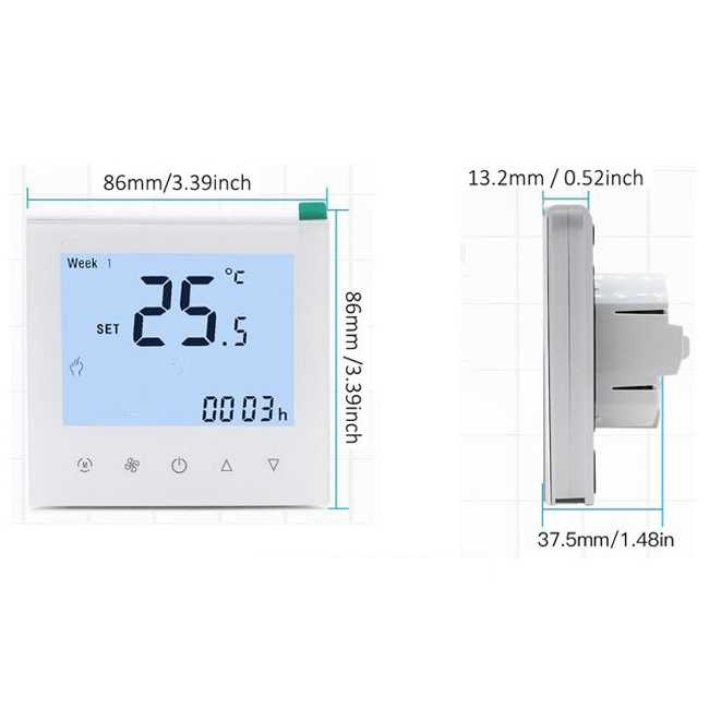 Терморегулятор для теплых полов WF11-16A - черный