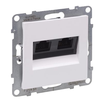 Розетка 2xRJ45 6 UTP - Suno - белый