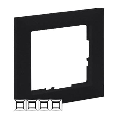 Рамка 4 поста - Suno - антрацит