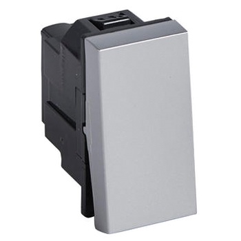 Переключатель промежуточный - 1 модуль - Arteor - Soft Aluminum