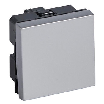 Переключатель одноклавишный 10AX - 2 модуля - Arteor - Soft Aluminum