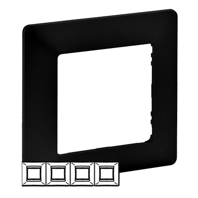Рамка 4 поста - Valena Life - черный