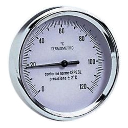Термометр аксиальный 80х50 мм 1/2 120°C - Emmeti