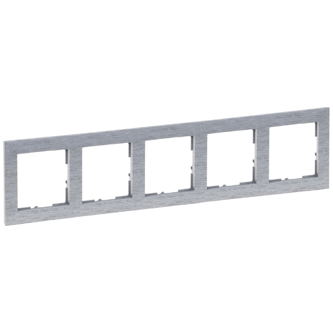 Рамка 5 постов - Suno - brushed aluminium