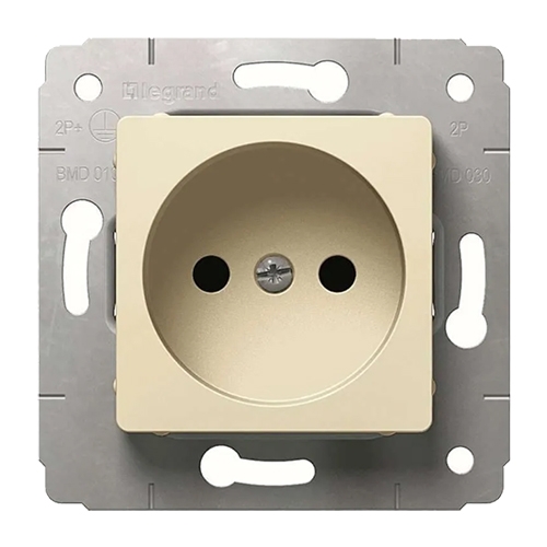 Розетка 2K - Cariva - слоновая кость