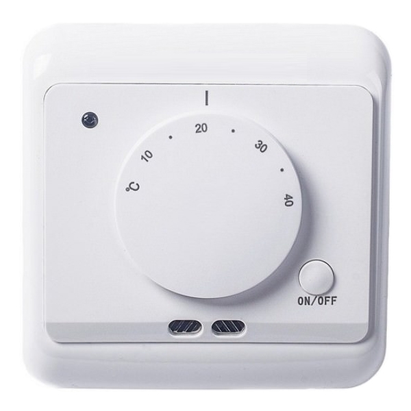 Терморегулятор электронный для теплого пола - белый