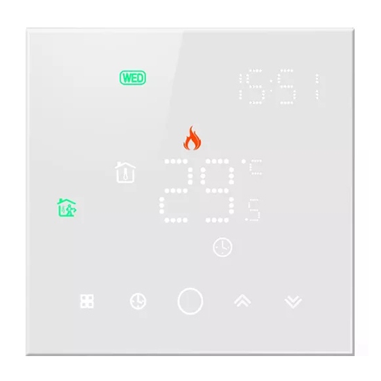 Терморегулятор для теплого пола 16A/3A - белый