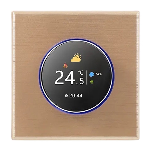 Терморегулятор для теплого пола BT12 16A/5A с WiFi - золото