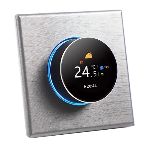 Терморегулятор для теплого пола BT12 16A/5A с WiFi - сталь