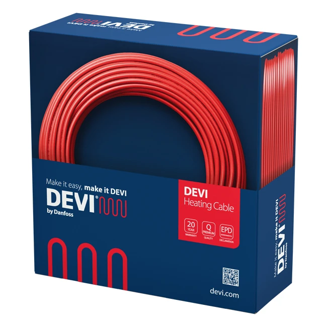 Нагревательный кабель - DEVIflex 18T 68m, 1220W, 230V