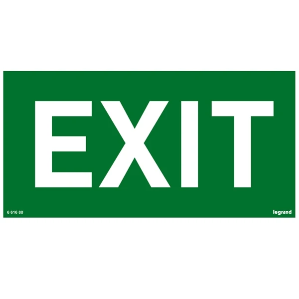 Информационная табличка - 100х200 мм - ''выход''