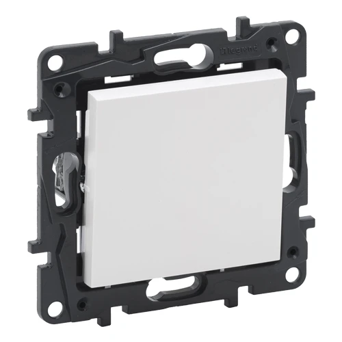 Переключатель одноклавишный - Niloe Step - белый