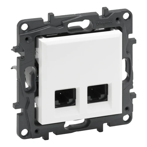 Розетка 2xRJ45 6 UTP - Niloe Step - белый