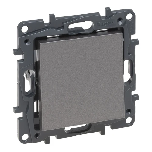 Выключатель одноклавишный - Niloe Step - сталь