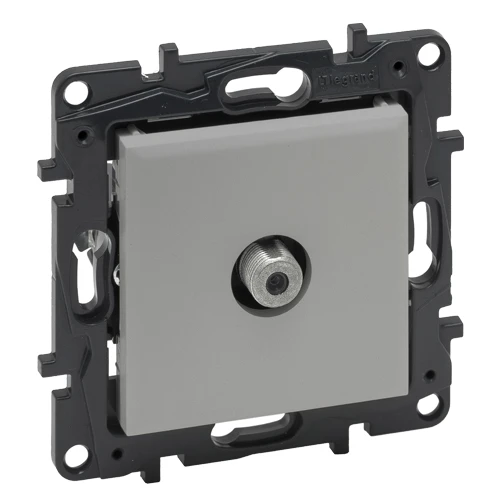 Розетка TV-F 1.5 дБ - Niloe Step - алюминий