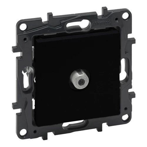 Розетка TV-F 1.5 дБ - Niloe Step - чёрный