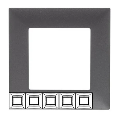 Рамка 5 постов - Niloe Step - сталь