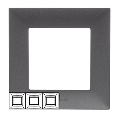 Рамка 3 поста - Niloe Step - сталь