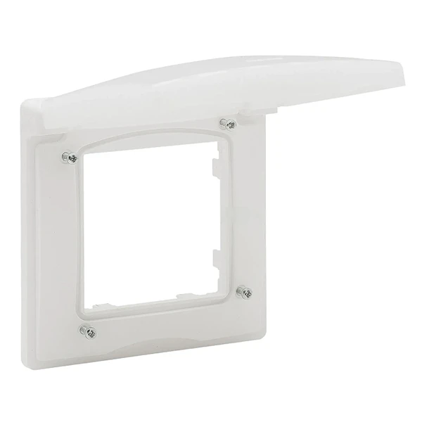 Frame 1 gang with waterproof cover IP44 - Niloe Step - white