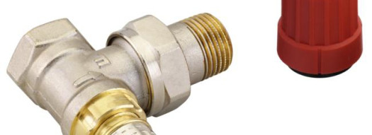 Термоклапан угловой с настройкой - RA-N 15, RP 1/2''