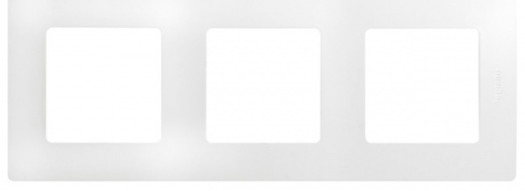 Рамка 3 поста - Niloe/Etika - белый