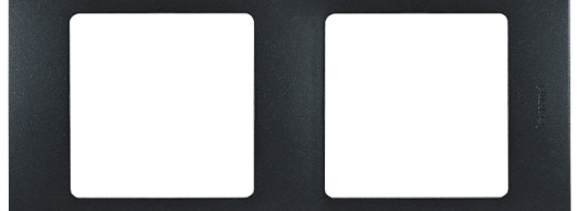 Рамка 2 поста - Niloe/Etika - черный глянец