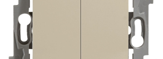 Переключатель двухклавишный - Niloe - слоновая кость