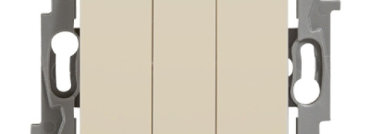 Выключатель трехклавишный - Niloe - слоновая кость