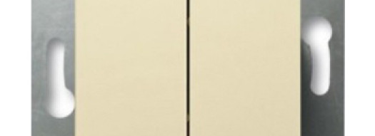 Выключатель двухклавишный - Cariva - слоновая кость