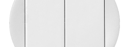 Лицевая панель 2 клавиши - Celiane - белый