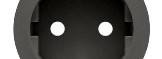 Лицевая панель для розетки 2К+З - Celiane - графит