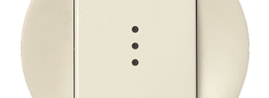 Лицевая панель для одноклавишного выключателя с подсветкой - Celiane - слоновая кость