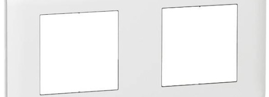 Рамка 2x2 модуля - Mosaic - белый