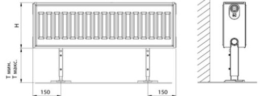 Кронштейн-подставка для типов 22, 33 - Korado