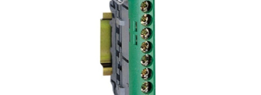 Клеммная колодка IP2X 113 мм - земля - зеленый
