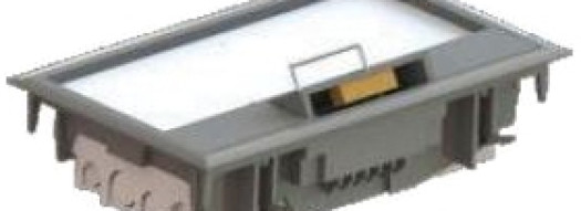 Напольная коробка - JSL Electro - 4 поста 8 модулей - серый