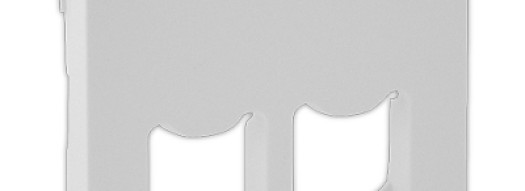 Лицевая панель для двойных розеток RJ45 и RJ11 - Valena Life - белый