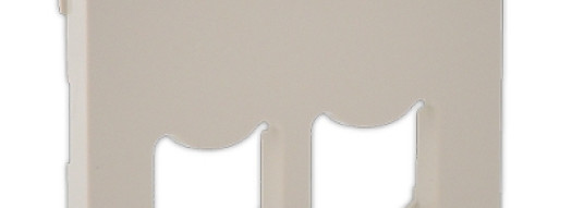 Лицевая панель для двойных розеток RJ45 и RJ11 - Valena Life - слоновая кость