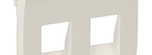 Лицевая панель для двойной акустической розетки - Valena Allure - слоновая кость