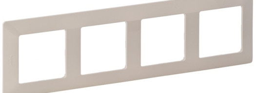 Рамка 4 поста - Valena Life - слоновая кость