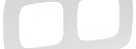 Рамка 2 поста - Valena Allure - белый