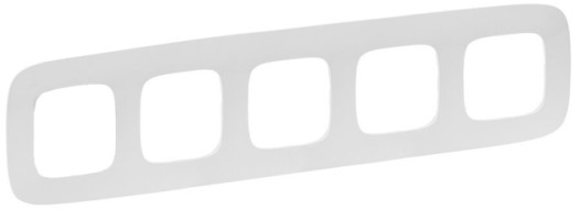 Рамка 5 постов - Valena Allure - белый