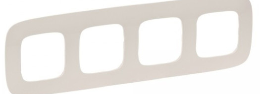 Рамка 4 поста - Valena Allure - слоновая кость