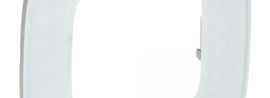 Рамка 2 поста - Valena Allure - белое стекло