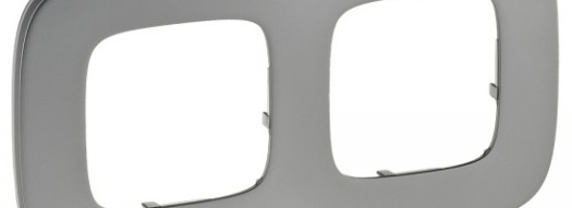 Рамка 2 поста - Valena Allure - полированная сталь