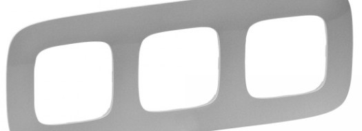 Рамка 3 поста - Valena Allure - алюминий