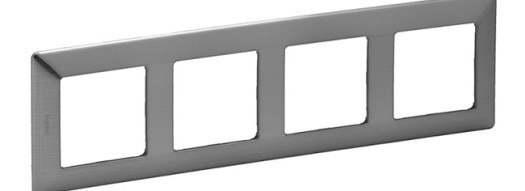 Рамка 4 поста - Valena Life - сталь