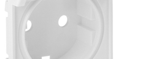 Лицевая панель для розеток 2К+З с откидной крышкой - Valena Life - белый